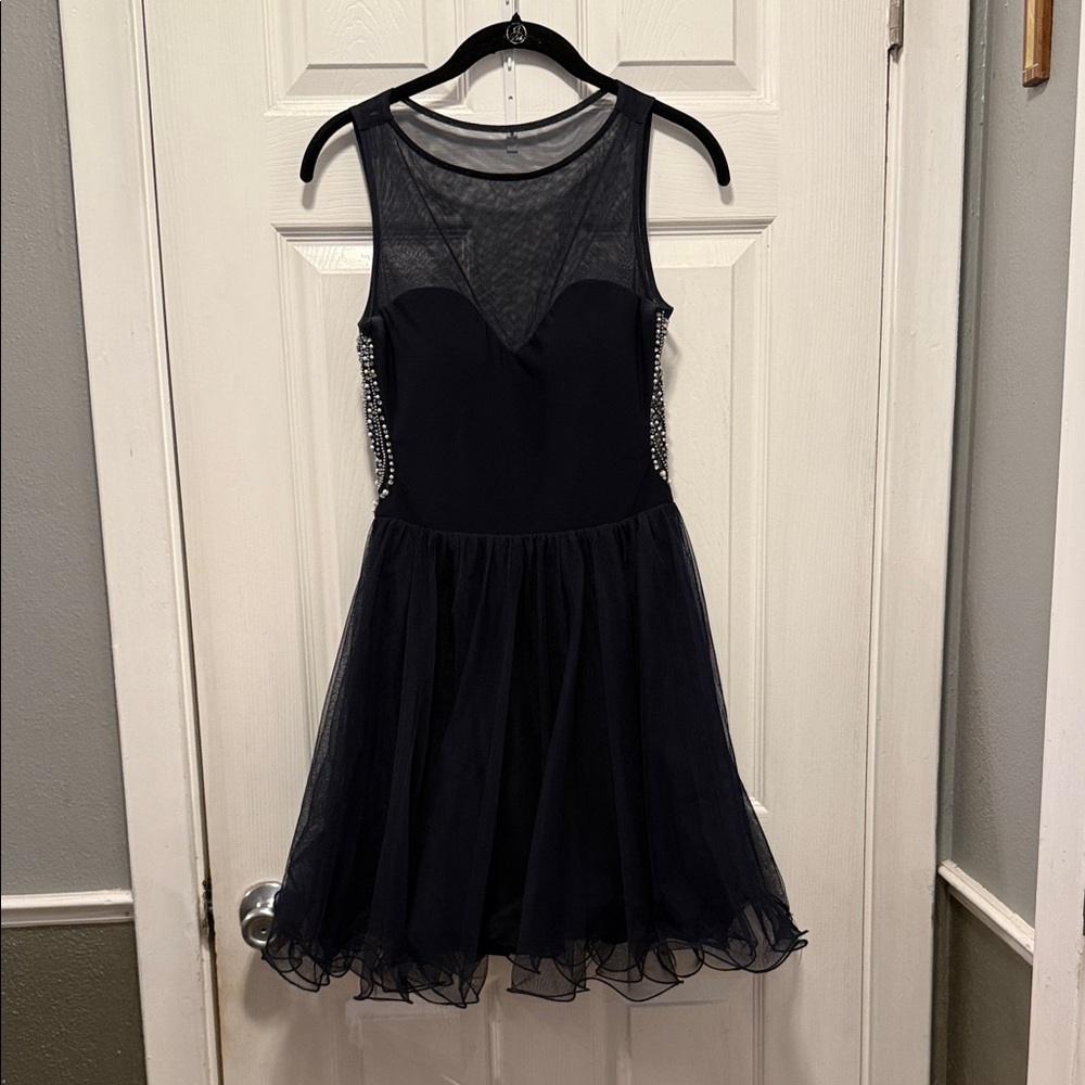 Blondie Nites Navy blue Dress SZ 7